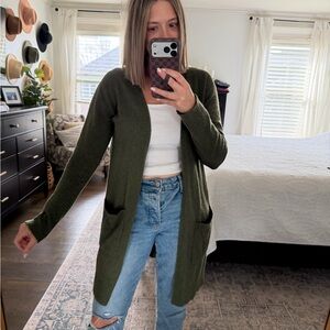 a new day Green Cardigan Sweater